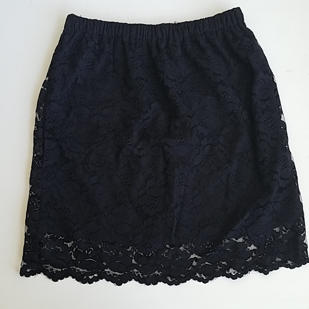 NWT Black Lace Skirt
